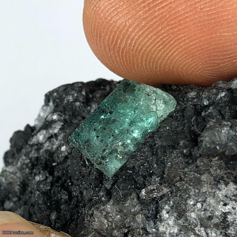 Colombian emerald crystal mineral gemstone cluster