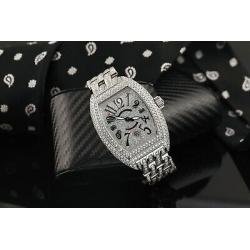Franck Muller King Conquistador Stainless Steel 25ctw Diamond Men's Watch 8005 S