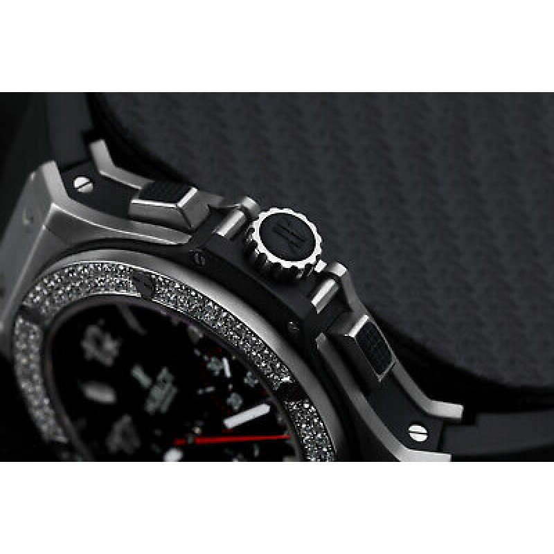 Hublot Big Bang Men's  Chronograph Custom Diamond Watch - 301.SM.1770.GR