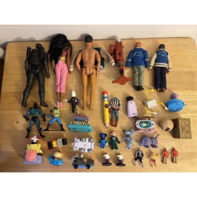 Giant Loose Toy Figure Lot - Random Series - Vintage to Present! Lot #4