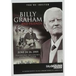 Genuine Postcard-like Invitation to Billy Graham's Last Crusade--2005 NYC!