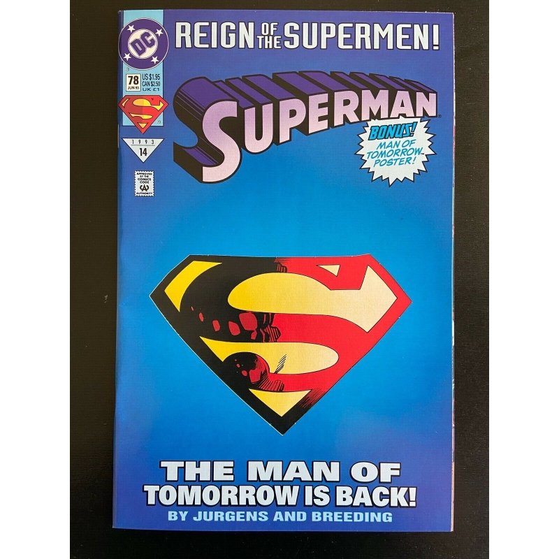 DC Superman #78, 1993!