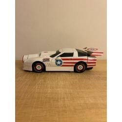 Vintage ToyBiz - Captain America Turbo Coupe With Glider Wing, 1990!