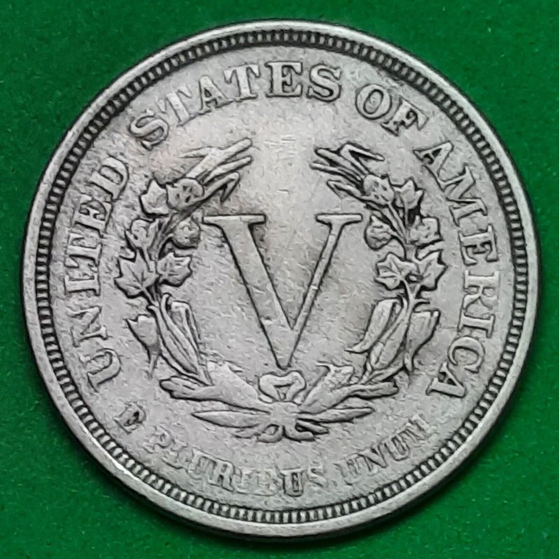 1883 No Cents Liberty V Nickel--VF!