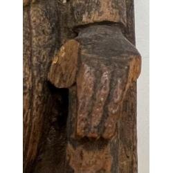 Antique Hand-Carved  Wooden Buddhist/ Figure