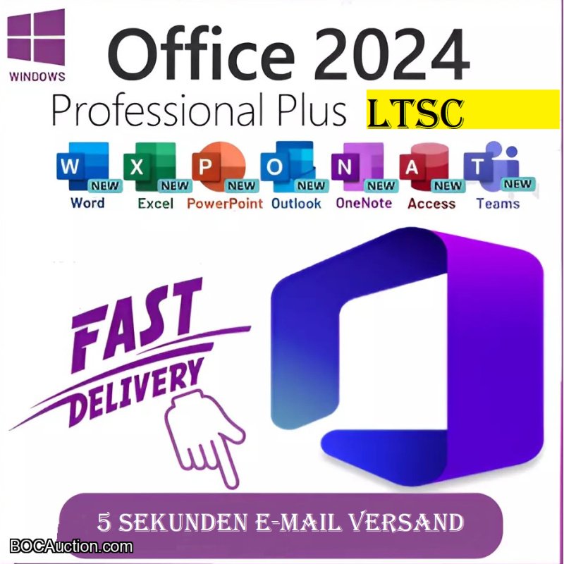 Microsoft Office 2024 Professional Plus✅ LTSC ✅ in 5 sec via Mail 24/7 ✅ Windows